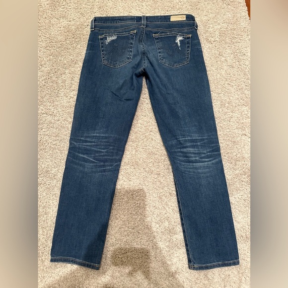AG Adriano Goldschmied Denim Jeans - The Stilt Crop Cigarette Crop - Size 28 - Picture 2 of 8